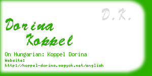 dorina koppel business card